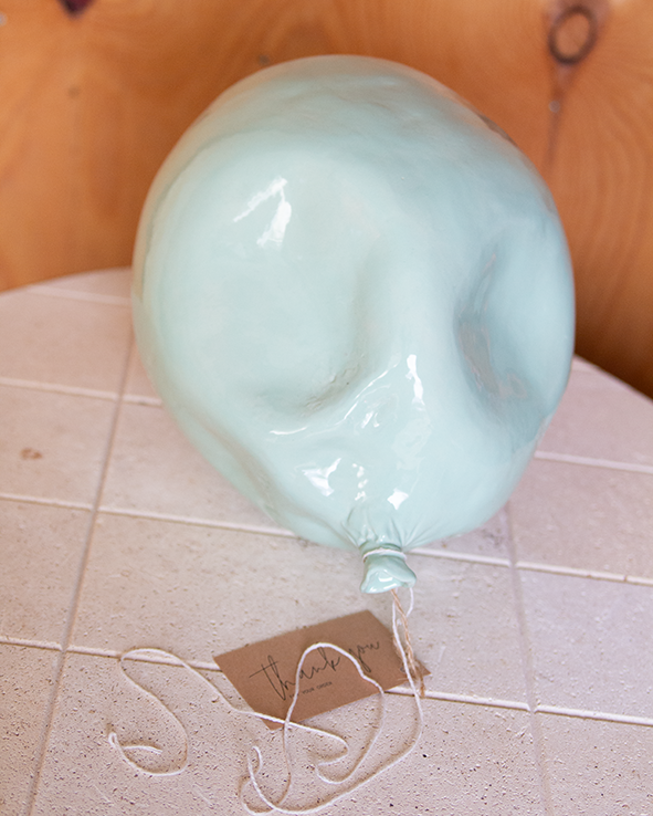 Ballon til væg - mint grøn